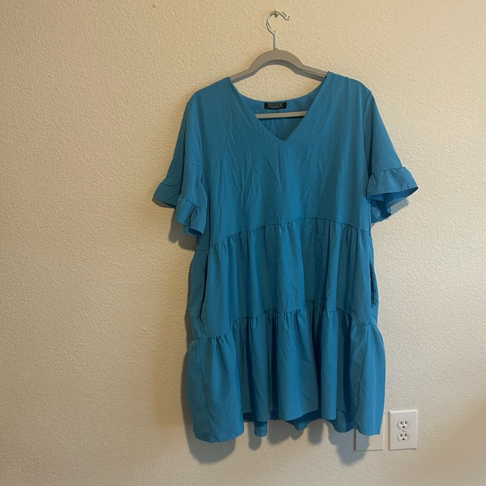 Nclook dress blue with pockets